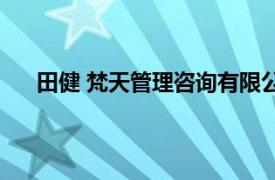 田健 梵天管理咨询有限公司总经理相关内容简介介绍