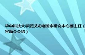 华中科技大学武汉光电国家研究中心副主任（付玲 华中科技大学武汉光电国家研究中心教授相关内容简介介绍）