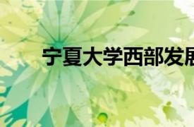 宁夏大学西部发展研究中心主任简介