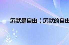 沉默是自由（沉默的自由 修订版相关内容简介介绍）