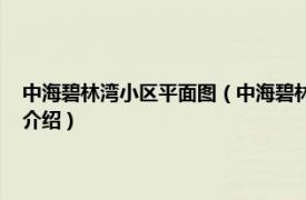 中海碧林湾小区平面图（中海碧林湾 西安市中海碧林湾楼盘相关内容简介介绍）