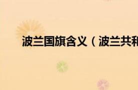 波兰国旗含义（波兰共和国国旗相关内容简介介绍）