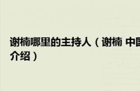 谢楠哪里的主持人（谢楠 中国内地女主持人、演员相关内容简介介绍）