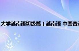 大学越南语初级篇（越南语 中国普通高等学校本科专业相关内容简介介绍）