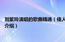 刘紫玲演唱的歌曲精选（佳人曲 刘紫玲的音乐专辑相关内容简介介绍）