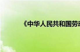 《中华人民共和国劳动合同法》法律条款简介