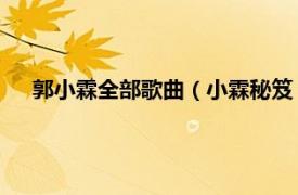 郭小霖全部歌曲（小霖秘笈 郭小霖专辑相关内容简介介绍）