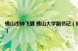 佛山市钟飞健 佛山大学副书记（钟勇 佛山科技学院教授相关内容简介介绍）