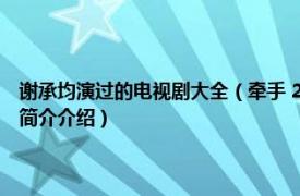 谢承均演过的电视剧大全（牵手 2011-2012年谢承均主演电视剧相关内容简介介绍）