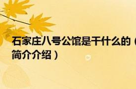 石家庄八号公馆是干什么的（8号公馆 石家庄八号公馆相关内容简介介绍）