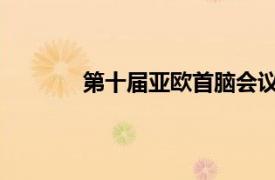 第十届亚欧首脑会议相关内容简介介绍英语