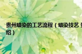 贵州蜡染的工艺流程（蜡染技艺 贵州省安顺市的传统技艺相关内容简介介绍）