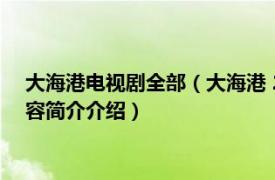 大海港电视剧全部（大海港 2022年张汉杰执导的电视剧相关内容简介介绍）