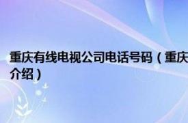 重庆有线电视公司电话号码（重庆有线电视网络股份有限公司相关内容简介介绍）