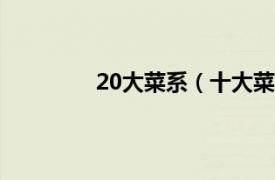 20大菜系（十大菜系相关内容简介介绍）