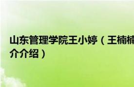 山东管理学院王小婷（王楠楠 山东大学管理学院教授相关内容简介介绍）