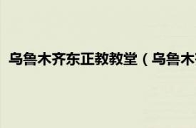 乌鲁木齐东正教教堂（乌鲁木齐市东正教堂相关内容简介介绍）