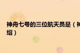 神舟七号的三位航天员是（神舟七号航天员团队相关内容简介介绍）