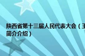 陕西省第十三届人民代表大会（王宏民 陕西省人民代表大会代表相关内容简介介绍）