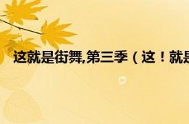 这就是街舞,第三季（这！就是街舞第三季相关内容简介介绍）