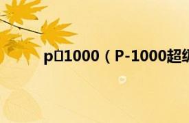 p 1000（P-1000超级坦克相关内容简介介绍）