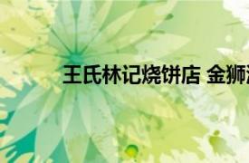 王氏林记烧饼店 金狮河沿店相关内容简介介绍