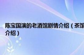 陈宝国演的老酒馆剧情介绍（茶馆 2010年陈宝国主演电视剧相关内容简介介绍）