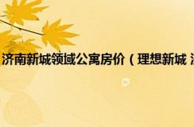 济南新城领域公寓房价（理想新城 济南市理想新城楼盘相关内容简介介绍）