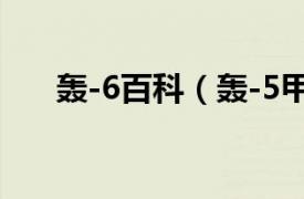 轰-6百科（轰-5甲相关内容简介介绍）