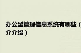 办公型管理信息系统有哪些（管理信息系统 办公设备相关内容简介介绍）