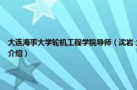 大连海事大学轮机工程学院导师（沈岩 大连海事大学轮机工程学院副教授相关内容简介介绍）