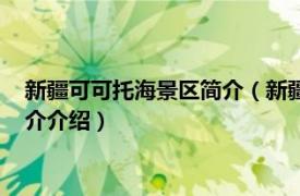 新疆可可托海景区简介（新疆可可托海世界地质公园相关内容简介介绍）