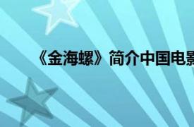 《金海螺》简介中国电影出版社1980年出版的图书