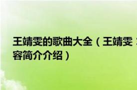 王靖雯的歌曲大全（王靖雯 1989年王菲发行的音乐专辑相关内容简介介绍）