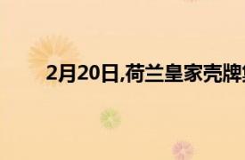 2月20日,荷兰皇家壳牌集团(下称壳牌)发布最新年