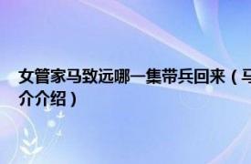 女管家马致远哪一集带兵回来（马致远 电视剧《女管家》人物相关内容简介介绍）