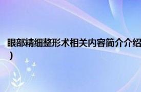 眼部精细整形术相关内容简介介绍图片（眼部精细整形术相关内容简介介绍）