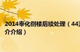 2014奉化倒楼后续处理（44浙江奉化居民房倒塌事件相关内容简介介绍）