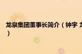 龙泉集团董事长简介（钟宇 龙泉股份独立董事相关内容简介介绍）