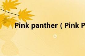 Pink panther（Pink Panther相关内容简介介绍）