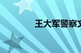 王大军警察文工团歌手简介