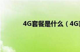 4G套餐是什么（4G套餐相关内容简介介绍）