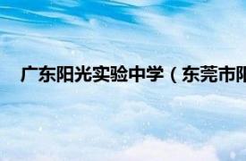 广东阳光实验中学（东莞市阳光实验中学相关内容简介介绍）