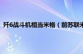 歼6战斗机相当米格（前苏联米格E-8战斗机相关内容简介介绍）