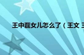 王中磊女儿怎么了（王文 王中磊女儿相关内容简介介绍）