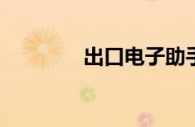 出口电子助手相关内容介绍