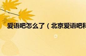 爱语吧怎么了（北京爱语吧科技有限公司相关内容简介介绍）