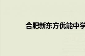 合肥新东方优能中学教育相关内容简介介绍