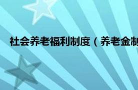 社会养老福利制度（养老金制度 福利制度相关内容简介介绍）