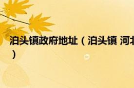 泊头镇政府地址（泊头镇 河北省泊头市泊头镇相关内容简介介绍）